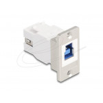 Delock USB 5 Gbps Typ-B samice na USB Typ-A samice, kónický, pro montáž do panelu