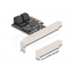Delock Pětiportový řadič SATA karty PCI Express x4 - Low Profile