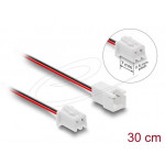 Delock Prodlužovací kabel ventilátoru ze zástrčky na zásuvku, 2 pinový, 30 cm