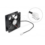 Delock Axiální ventilátor: 5 V DC, 92 x 92 x 25 mm, černý
