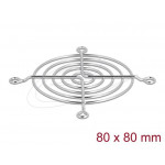 Delock Mřížka ventilátoru, 80 x 80 mm, stříbrná