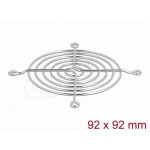 Delock Mřížka ventilátoru, 92 x 92 mm, stříbrná