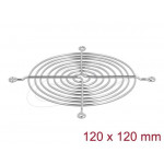 Delock Mřížka ventilátoru, 120 x 120 mm, stříbrná