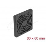 Delock Rošt ventilátoru s protiprachovým filtrem, rozměr 80 x 80 mm, černý