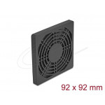 Delock Rošt ventilátoru s protiprachovým filtrem, rozměr 92 x 92 mm, černý