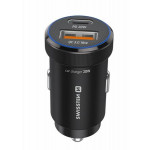 SWISSTEN CL ADAPTÉR PD, USB-C PD + USB-A, 20W ČERNÝ