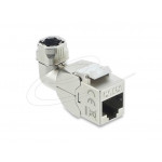 Delock Modul Keystone ze zásuvky RJ45 na LSA, Cat.6A, beznástrojový, 90°, pravoúhlý, stíněný