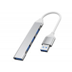 PremiumCord Hub USB3.2A na USB3.2 A + 3x USB2.0 A, SuperSpeed 5Gbps, hliníkové pouzdro