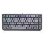 Endorfy Thock V2 75% Klávesnice, herní, drátová, mechanická, Endorfy Red, US layout, 75% velikost, ARGB, hliník, USB,šedá