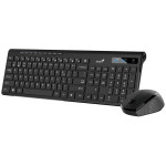 Genius SlimStar 8230 Set klávesnice a myši, bezdrátový, CZ+SK layout, Bluetooth, 2,4GHz, USB, Copilot, černý