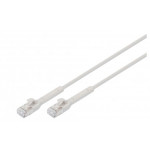 DIGITUS CAT 6A F-FTP ohebný propojovací kabel, Cu, TPE-LSZH AWG 32/7, délka 0.3 m, šedá