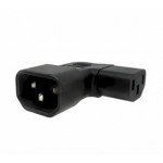 PremiumCord Adaptér úhlový na stranu IEC C13 female na IEC C14 male, napětí 230V, max.proud 10A