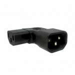 PremiumCord Adaptér úhlový na stranu IEC C13 female na IEC C14 male, napětí 230V, max.proud 10A