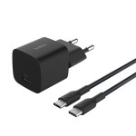 Belkin BOOST CHARGE™ 25W USB-C Power Delivery PPS nástěnná nabíječka + 1m USB-C na USB-C kabel, černá