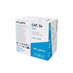 LANBERG LAN KABEL CAT.5E UTP 100M SOLID CU GREY CPR + FLUKE PASSED