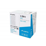 LANBERG LAN KABEL 1GB/S 100M PEVNÝ CCA ŠEDÝ