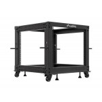 LANBERG OTEVŘENÝ RACK 9U 19" 600X600-1100 NASTAVITELNÝ ČERNÝ