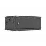 LANBERG NÁSTĚNNÁ INSTALAČNÍ SKŘÍŇ 19" 4U 600X450 ČERNÉ KOVOVÉ DVEŘE (PLOCHÉ BALENÍ)