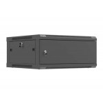 LANBERG INSTALAČNÍ SKŘÍŇ 19" 4U 600X600 ČERNÉ KOVOVÉ DVEŘE (PLOCHÉ BALENÍ)