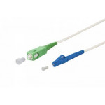 OPTIX SC/APC-LC/UPC patchcord arm. bílý 9/125 1m 3mm B3 LSZH simplex