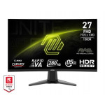 MSI MAG 276CXF Gaming monitor 27" zakřivený Rapid VA/FHD/280Hz/0,5ms/2xHDMI/DP/černá