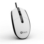 C-TECH myš WM-10, USB, 1200 DPI, bílo-černá