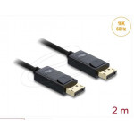 Delock Koaxiální kabel DisplayPort 16K 60 Hz 80 Gbps s pleteným opláštěním 2 m