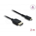 Delock Koaxiální kabel High Speed HDMI HDMI samec na Micro HDMI samec 8K 60 Hz 2 m
