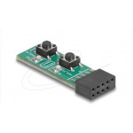 Delock Přepínač s tlačítkem Reset a tlačítkem zapnutí/vypnutí pro základní desku PC