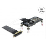 Delock Adaptér PCI Express 3.0 x4 na M.2 Key M s ventilátorem a kabelem, 10 cm