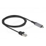 Delock USB LAN kabel z rozhraní USB Type-C™ na RJ45 Gigabit Ethernet, 2 m