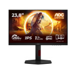 AOC LCD herní 24G4ZR 23,8" IPS/1920x1080@260Hz/0,3ms/300cd/2xHDMI/DP/Pivot/HAS/VESA