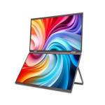 Acer LCD PD193QEbmiuux DUAL SCREEN 18,5" IPS LED, 1920x1080, 1xHDMI + 2xType-C + Audio Out, repro 2Wx2, VESA 75x75