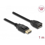 Delock DisplayPort 1.2 prodlužovací kabel 4K 60 Hz 2 m