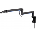 Endorfy Broadcast Low Profile RGB Boom Arm,Stojan pro mik.,stolní,tl. stolu 15–105mm,360° rot.,nosn. 2kg,vícebarevné podsv.,černá