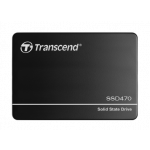 TRANSCEND SSD470N, 2TB Industrial (3K P/E) SSD disk 2.5" SATA3, 3D TLC, Aluminium case, 560MB/s R, 510 MB/W, černý