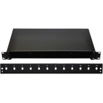 OPTIX 19" Optická vana 24xSC šedá aretace plastovým klipem