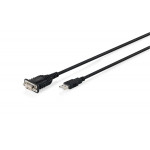 DIGITUS USB 2.0 na RS232 adaptér, 1,8m, černý