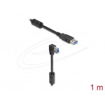 Delock USB 5 Gbps kabel Typ-A samec na Typ-B samec 90° pravoúhlý dolů 1 m