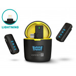 CONNECT IT Wireless mikrofon ClipMic Pro Lightning (2 ks + receiver) set ČERNÝ