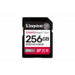 KINGSTON 256GB Canvas React Plus SDXC UHS-II 280R/100W U3 V60 for Full HD/4K