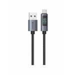 SWISSTEN LCD KABEL USB-A / USB-C 1 M ČERNÝ