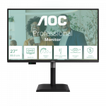 AOC LCD Q27P4CV 27" IPS/2560x1440@120Hz/4ms/350cd/HDMI/DP/4xUSB/USB-C dock/RJ45/Repro/Pivot/HAS/5 let