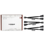 Noctua NA-SYC1.black,  3x, 4-pin ventilátor, černá