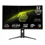 MSI MAG 321CUPDF Gaming monitor 31,5" Rapid VA zakřivený/3840x2160(UHD)/160Hz (320Hz - FHD)/0,5ms/2xHDMI/DP/USB-C/výšk.nast./černá