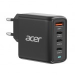 ACER 100W PD GaN charger - black; 3x USB Type-C + 1x USB Type-A , černá