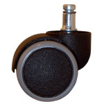 Náhradní kolečka k židlím - na tvrdé podlahy, čern