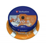 VERBATIM DVD-R AZO 4,7GB, 16x, printable, spindle 25 ks