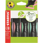 Zvýrazňovač STABILO GREEN BOSS Pastel,sada 4 barev
