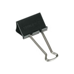 Kovové klipy, 25 mm, černé, 12 ks